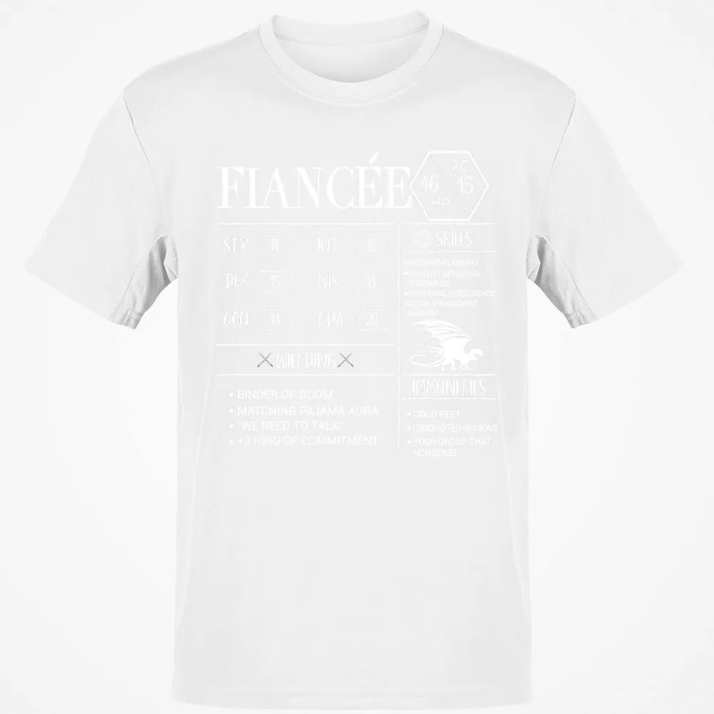 Fiancee Stats Classic Unisex T-Shirt - White - 12