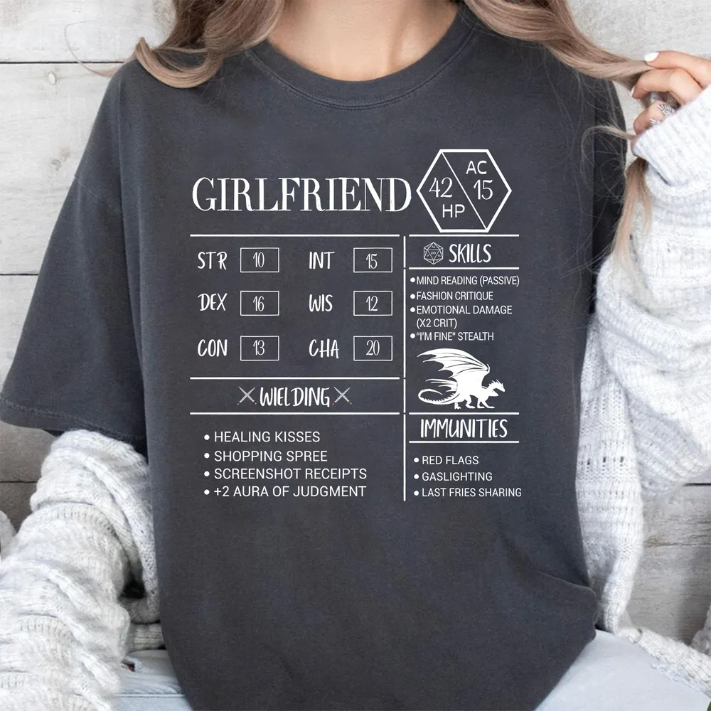 Girlfriend Stats Classic Unisex T-Shirt - 1