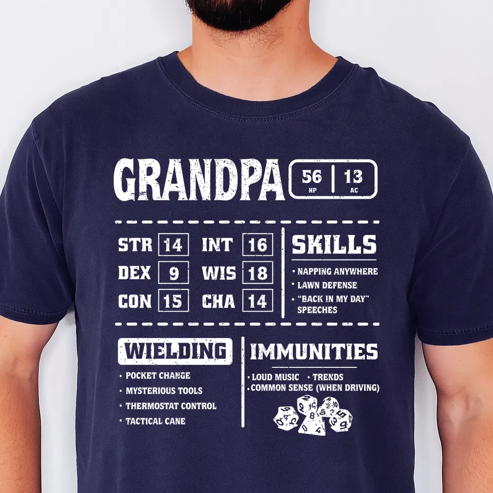 Grandpa Stats 2 Classic Unisex T-Shirt - 1
