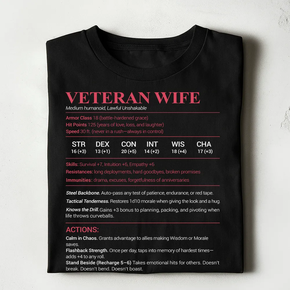 Veteran Wife Classic Unisex T-Shirt - 1
