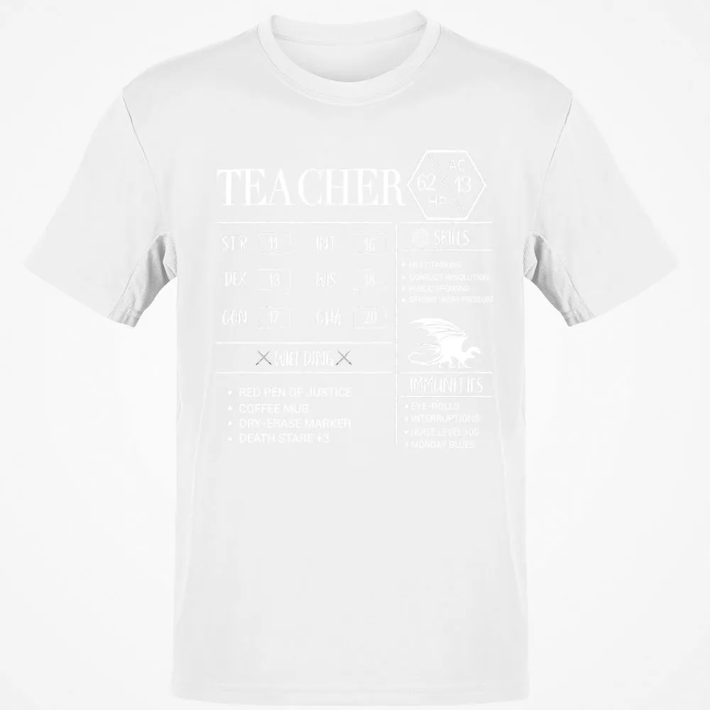 Teacher New Classic Unisex T-Shirt - White - 12