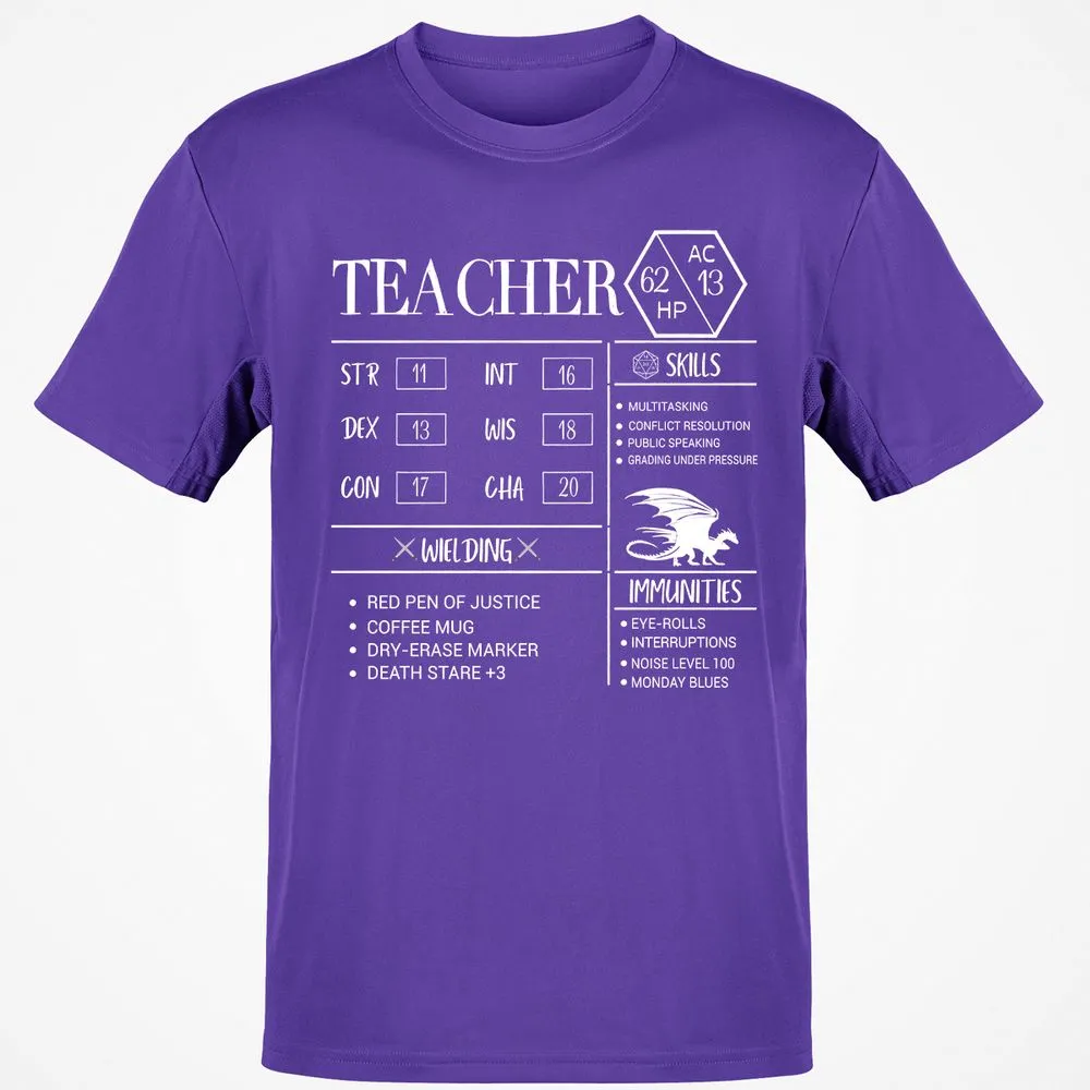 Teacher New Classic Unisex T-Shirt - Purple - 9