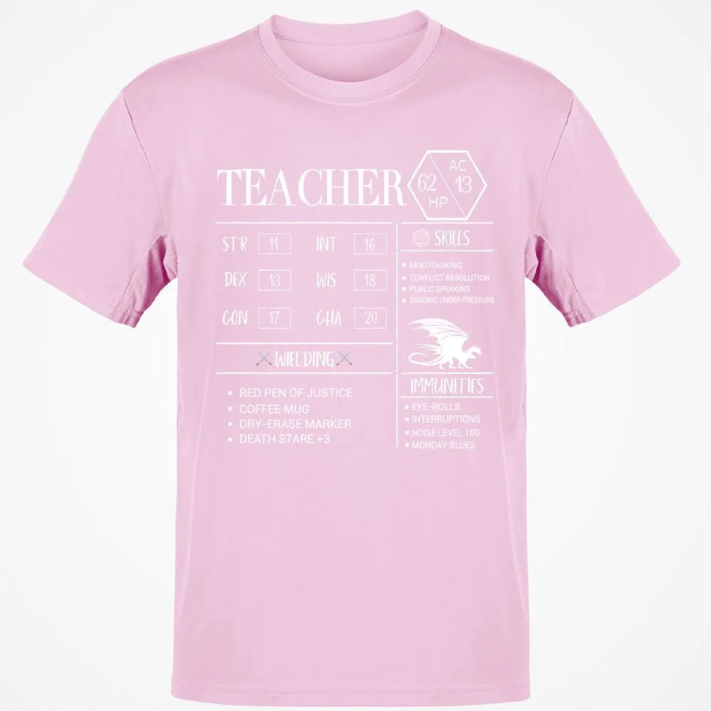Teacher New Classic Unisex T-Shirt - Light Pink - 5