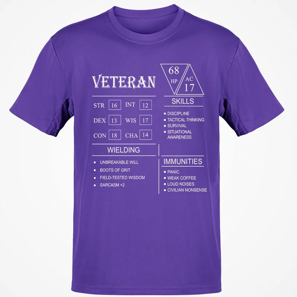 Veteran New Classic Unisex T-Shirt - Purple - 9
