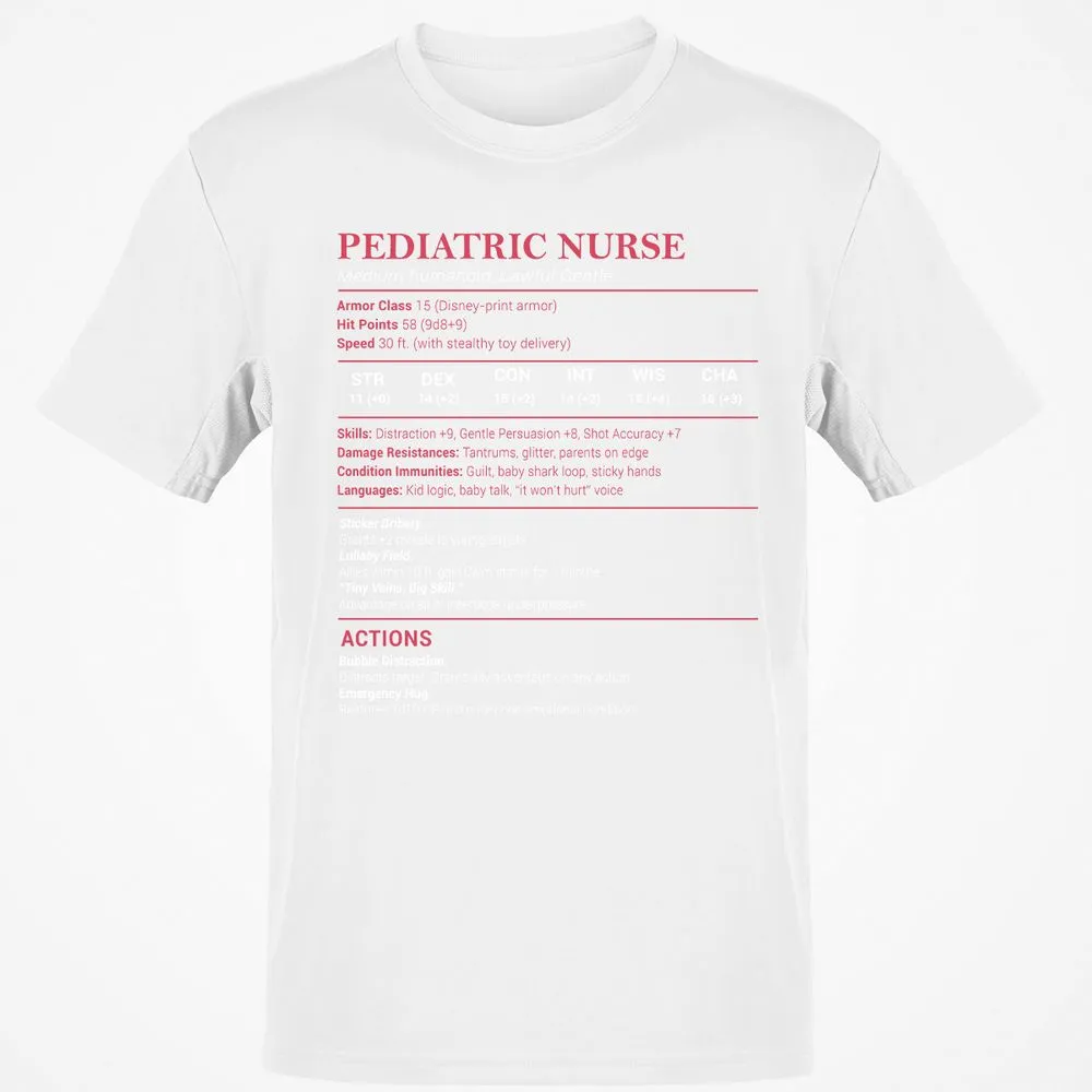 Pediatric Nurse Classic Unisex T-Shirt - White - 12