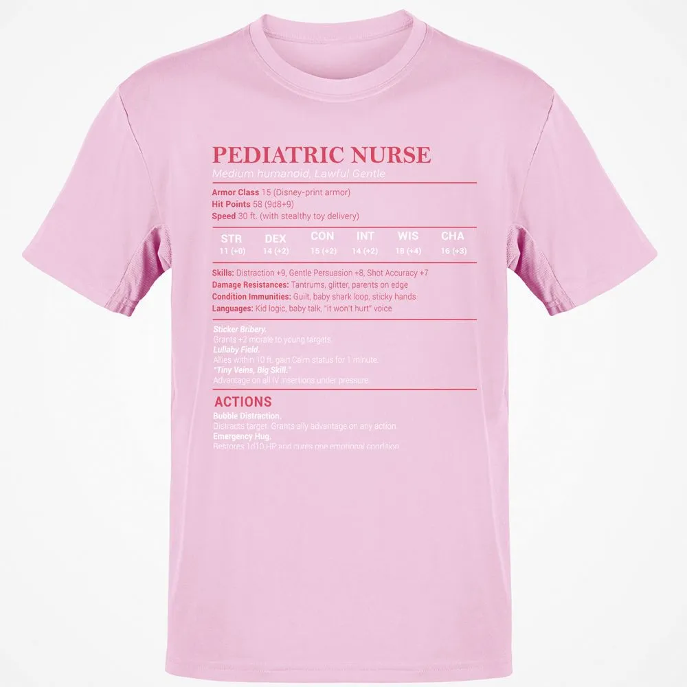 Pediatric Nurse Classic Unisex T-Shirt - Light Pink - 5