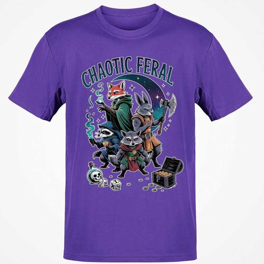 Chaotic Feral Classic Unisex T-Shirt - Purple - 9