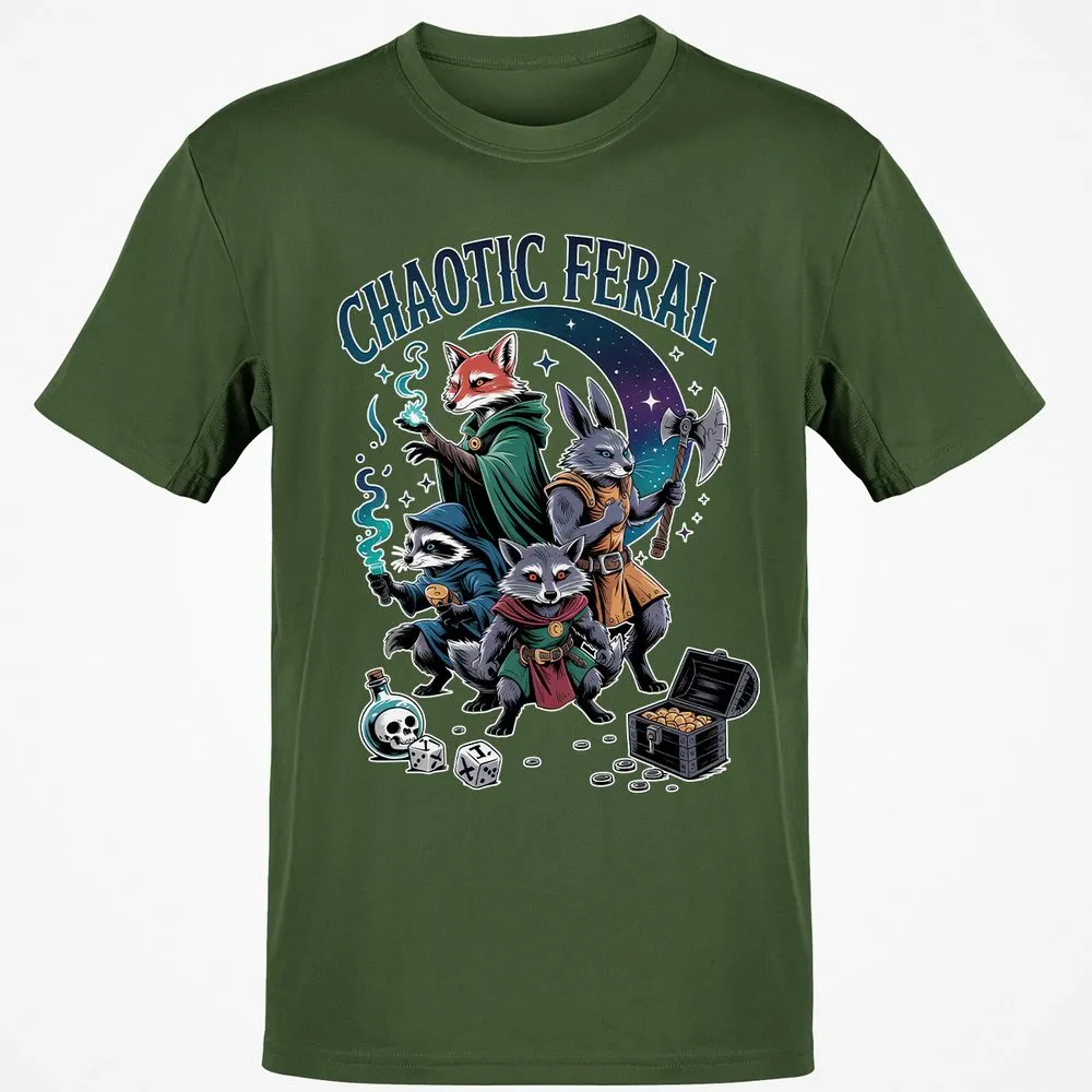 Chaotic Feral Classic Unisex T-Shirt - Military Green - 6