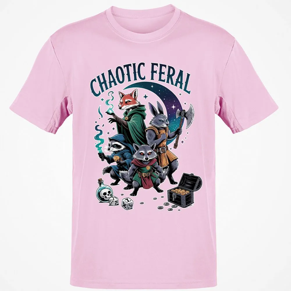 Chaotic Feral Classic Unisex T-Shirt - Light Pink - 5