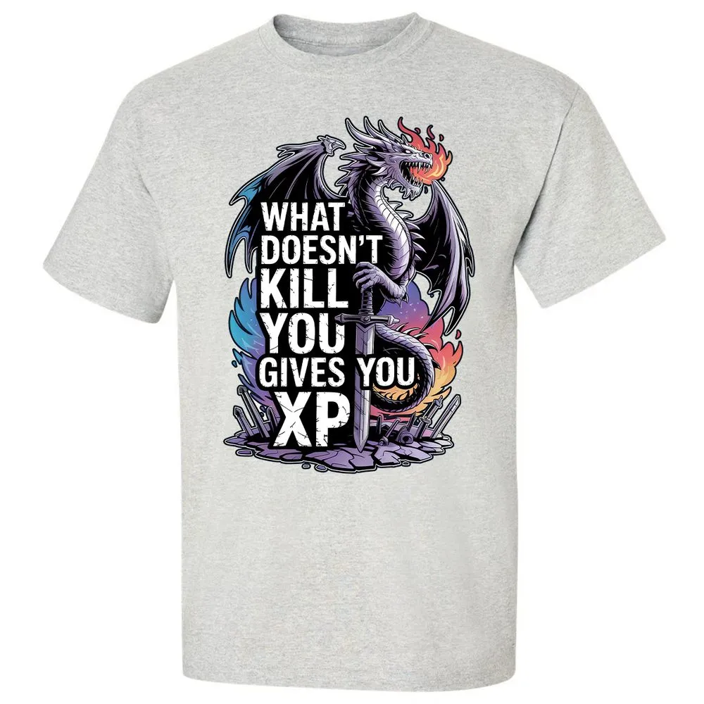 What Doesn't Kill You Dragon Classic Unisex T-Shirt - Ash - 2