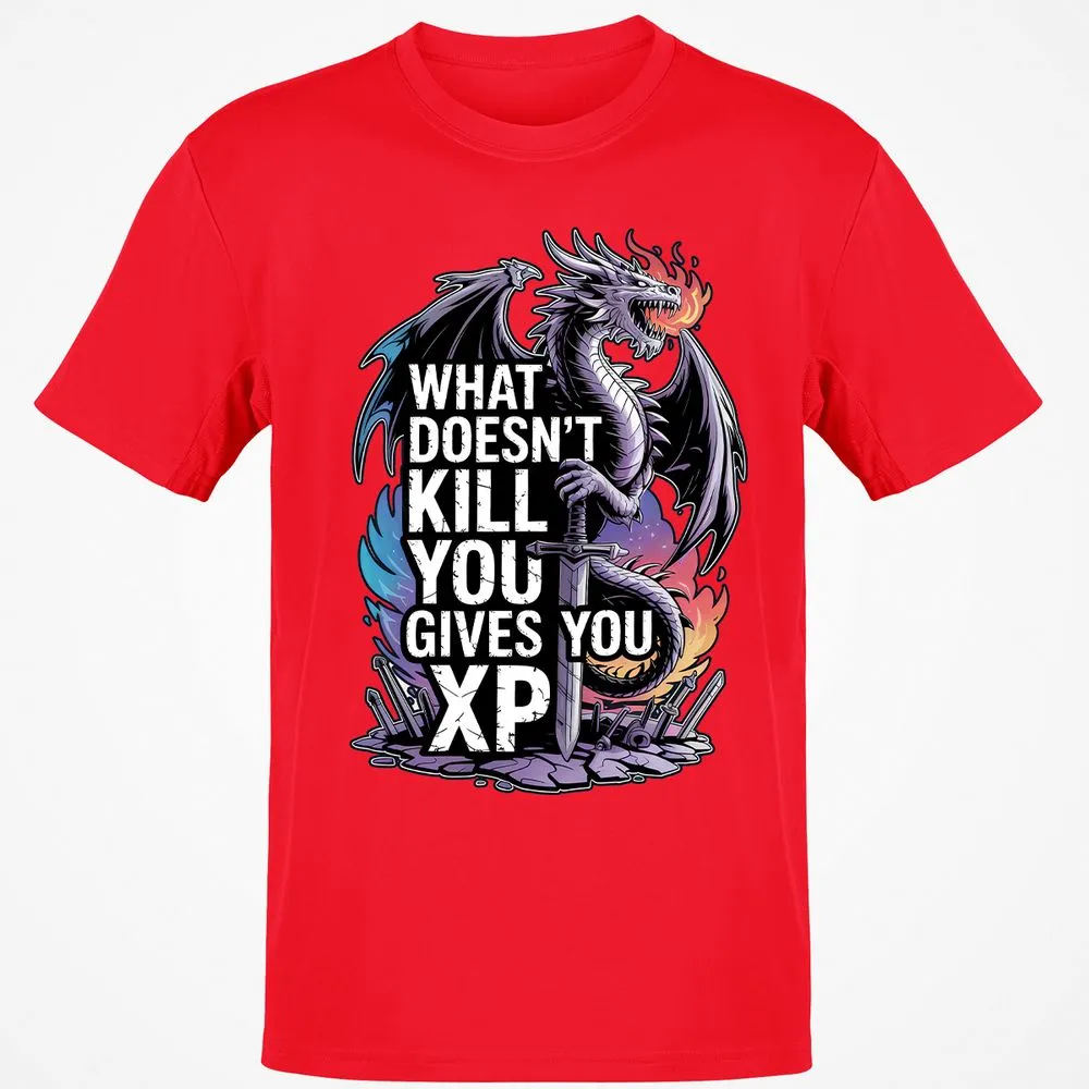 What Doesn't Kill You Dragon Classic Unisex T-Shirt - Red - 10