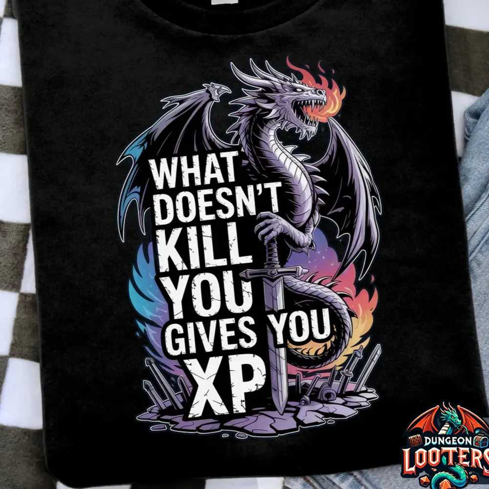 What Doesn't Kill You Dragon Classic Unisex T-Shirt - 1