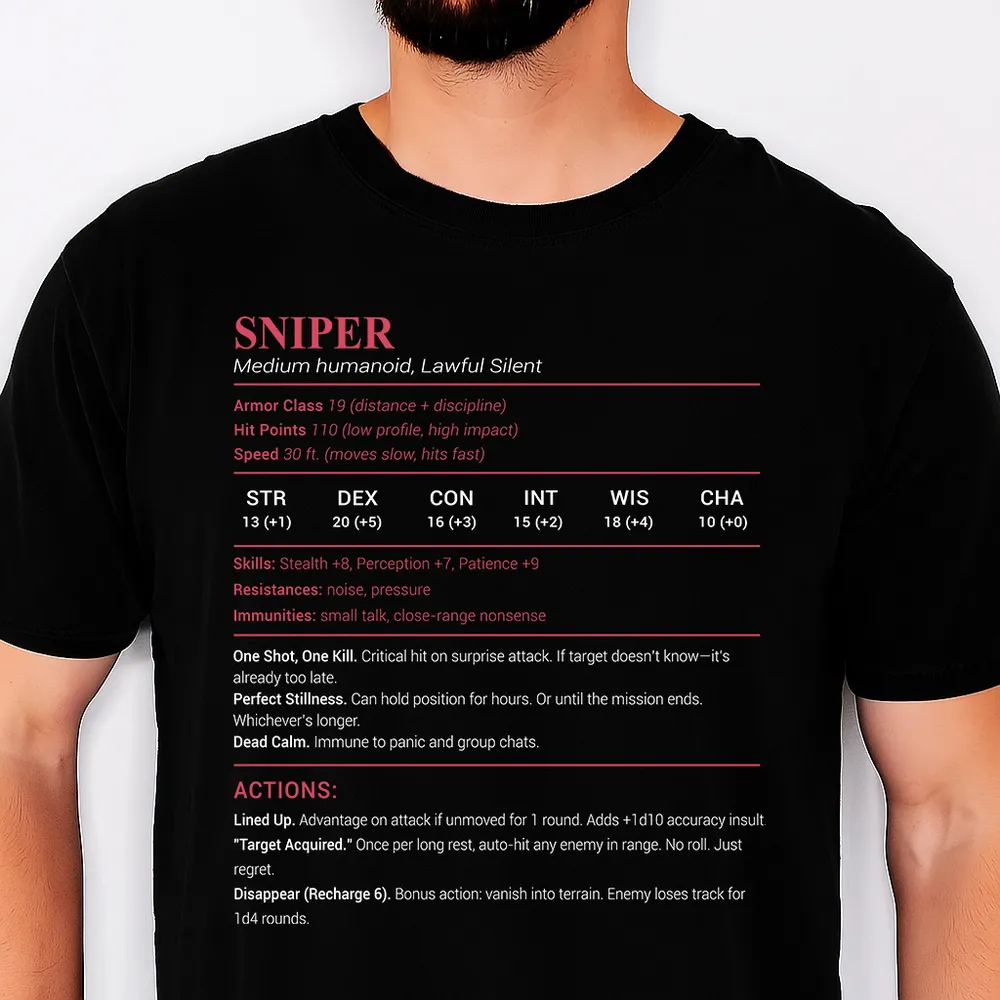 Sniper Stats Classic Unisex T-Shirt - 1