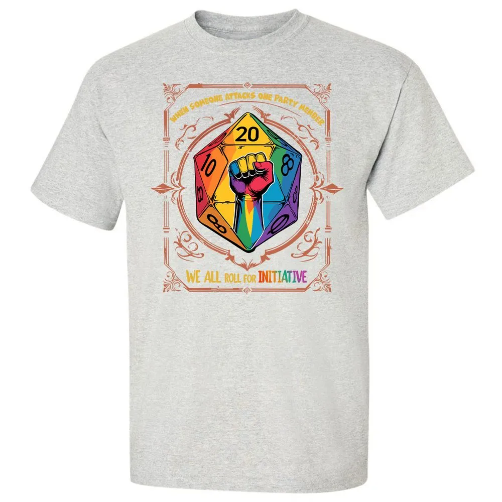 Roll For Initiative Classic Unisex T-Shirt - Ash - 2