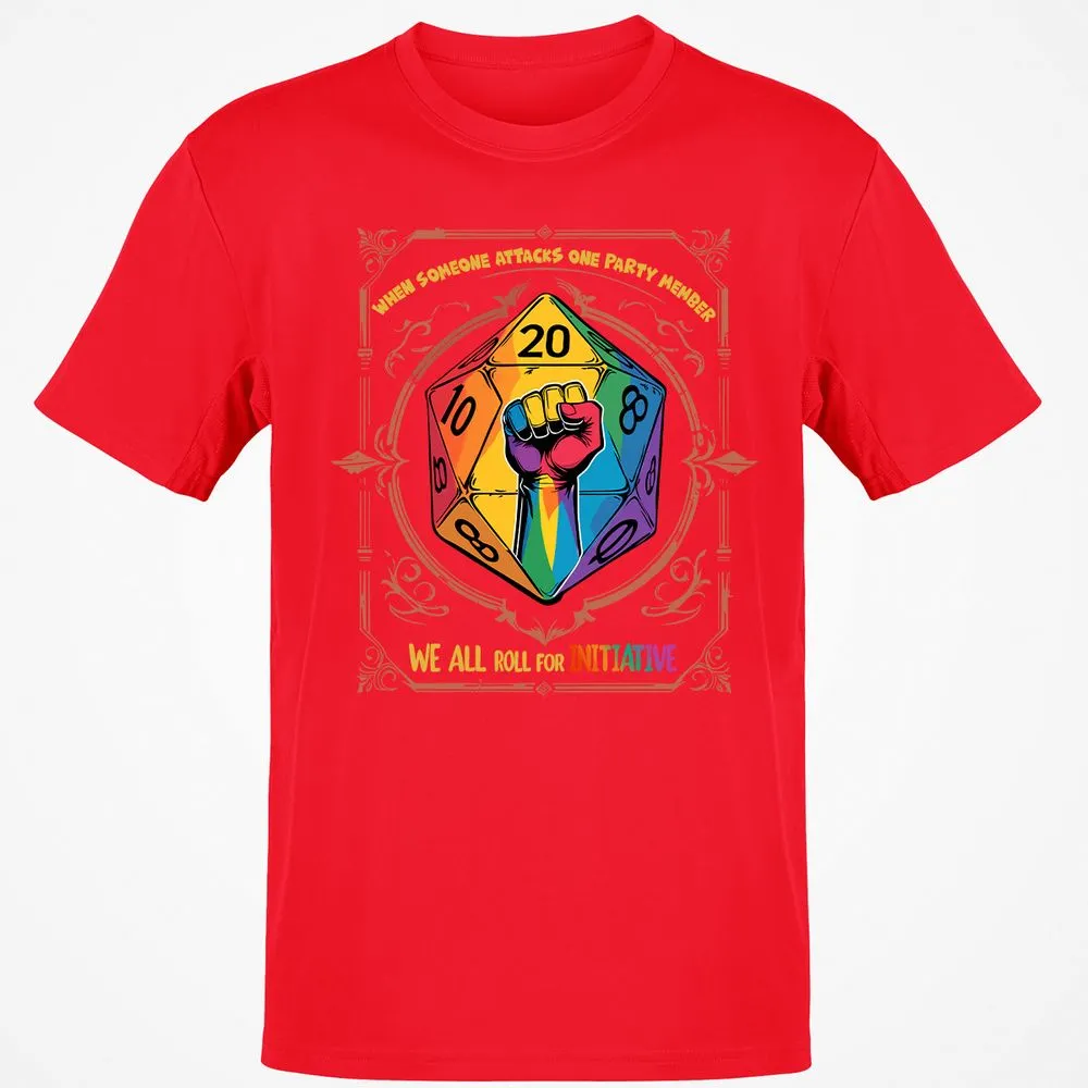 Roll For Initiative Classic Unisex T-Shirt - Red - 10