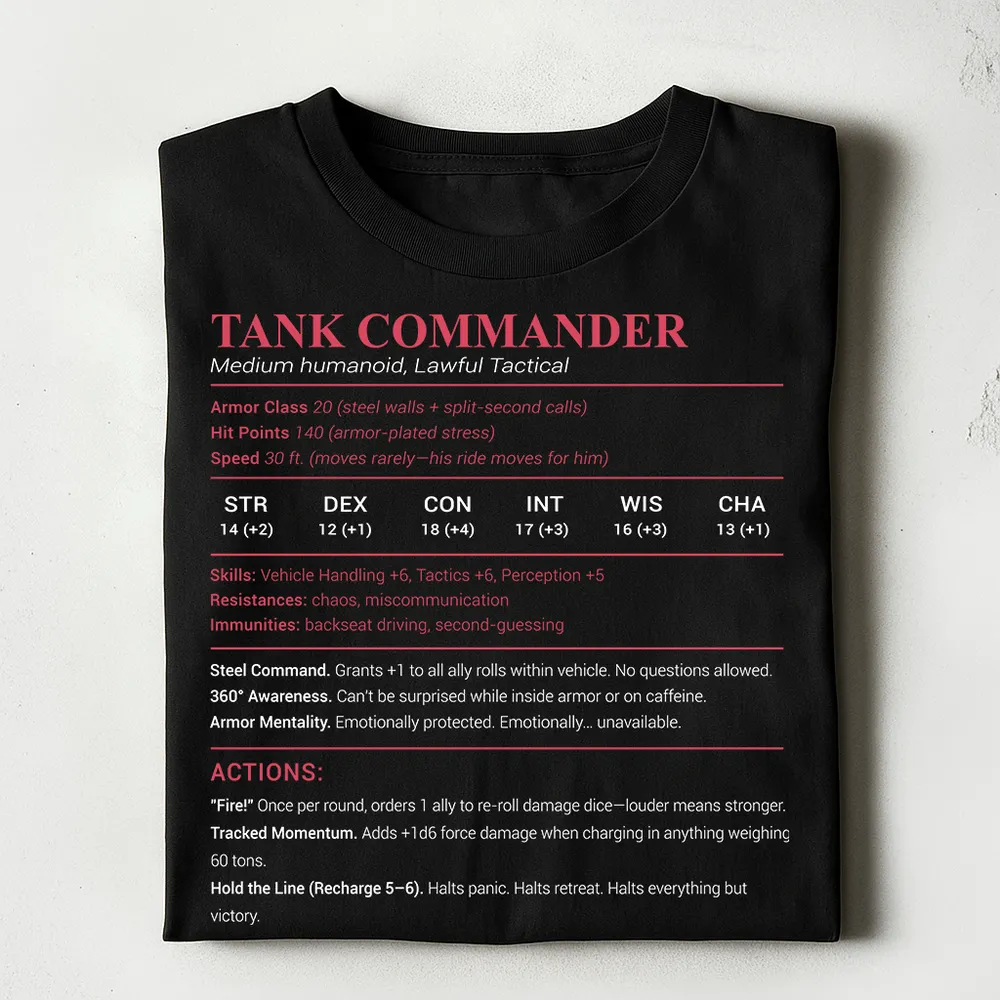 Tank Commander Classic Unisex T-Shirt - 1
