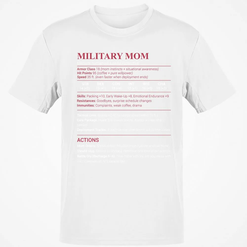 Military Mom Classic Unisex T-Shirt - White - 12