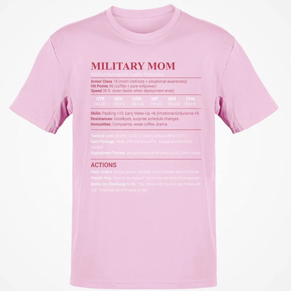 Military Mom Classic Unisex T-Shirt - Light Pink - 5