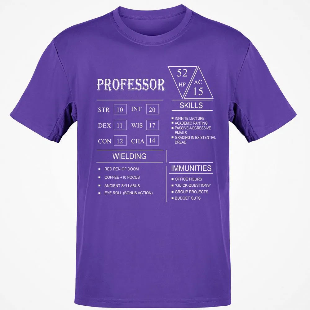 Professor New Classic Unisex T-Shirt - Purple - 9