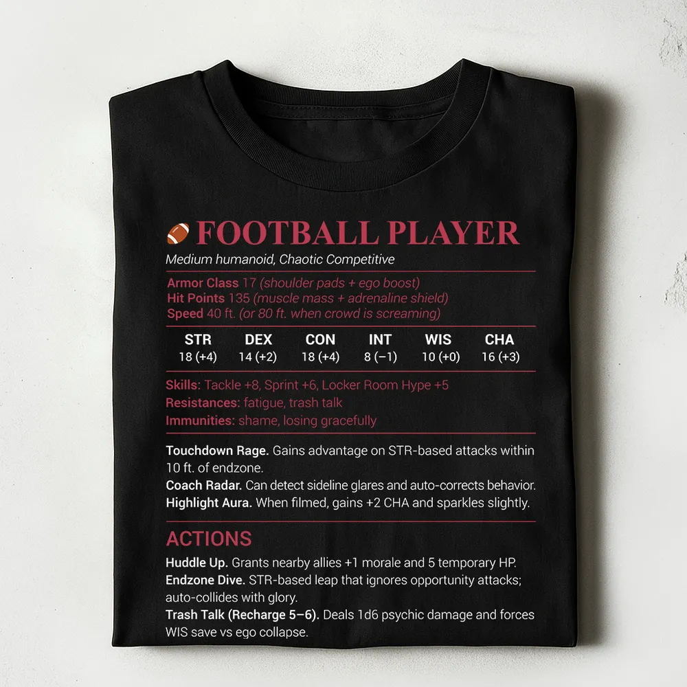 Football Player Classic Unisex T-Shirt - 1