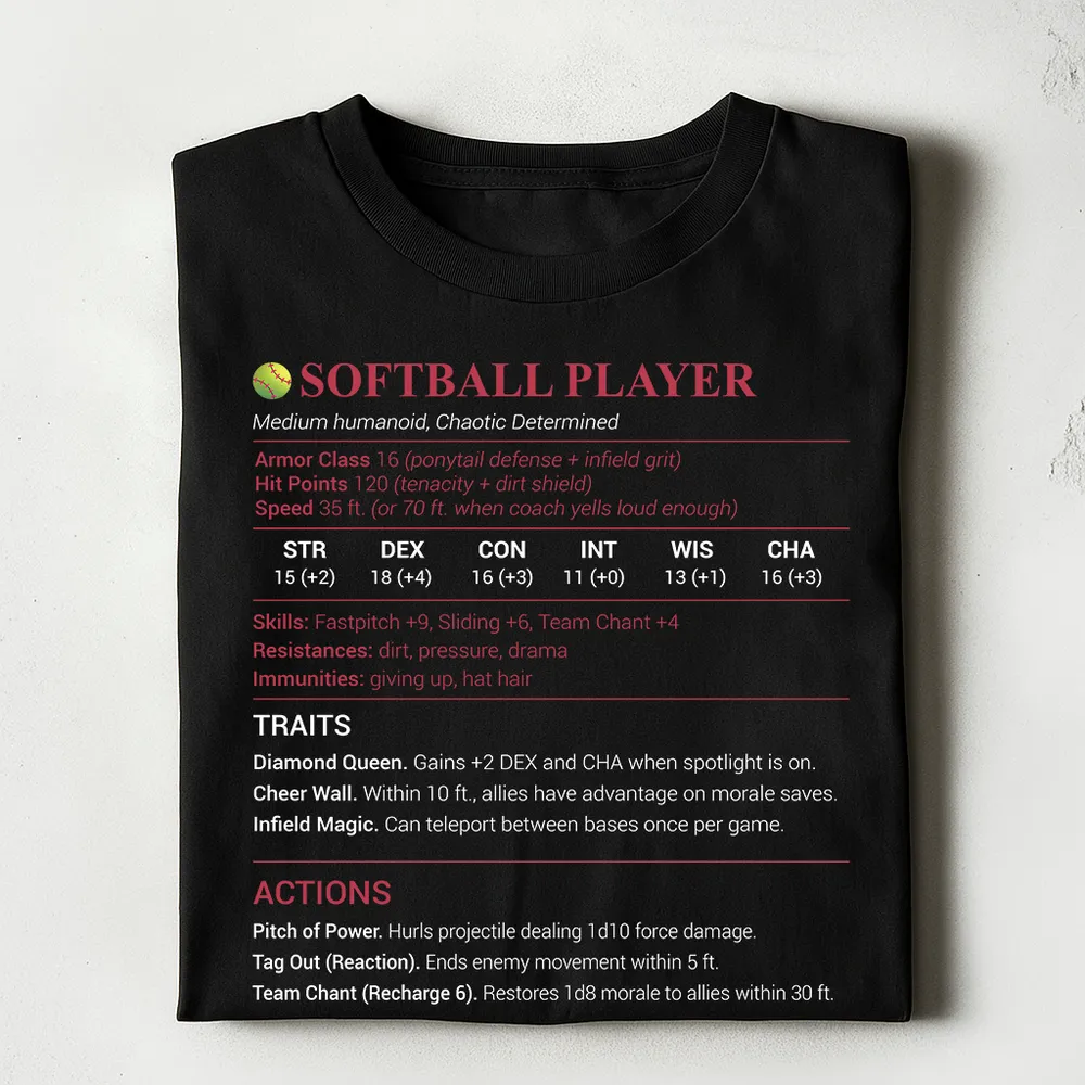 Softball Player Classic Unisex T-Shirt - 1