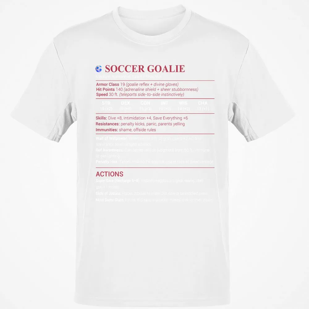 Soccer Goalie Classic Unisex T-Shirt - White - 12
