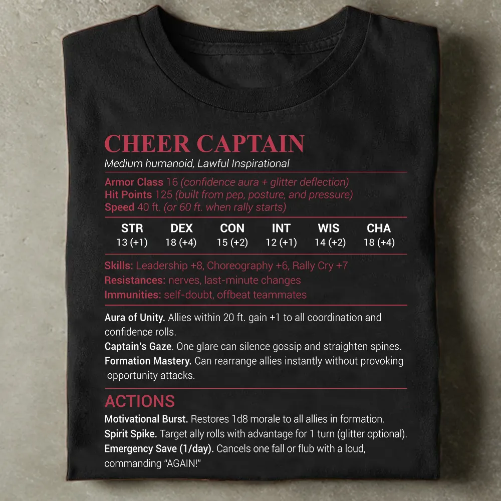 Cheer Captain Classic Unisex T-Shirt - 1