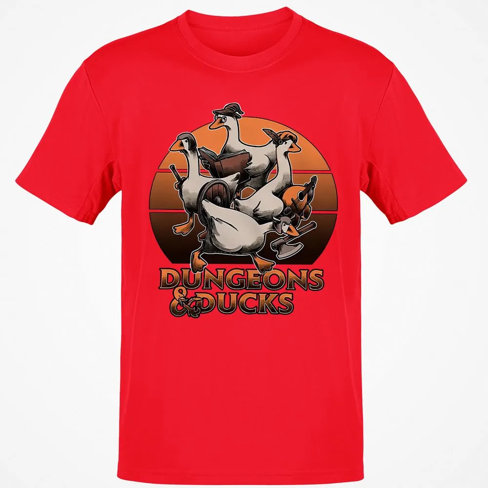 Dungeons And Ducks Classic Unisex T-Shirt - Red - 10