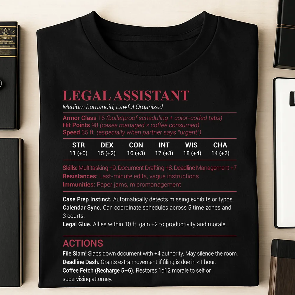 Legal Assistant Classic Unisex T-Shirt - 1