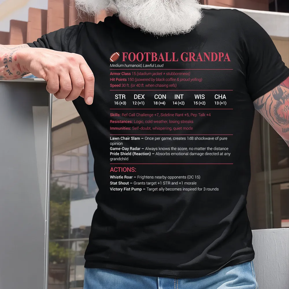 Football Grandpa Classic Unisex T-Shirt - 1