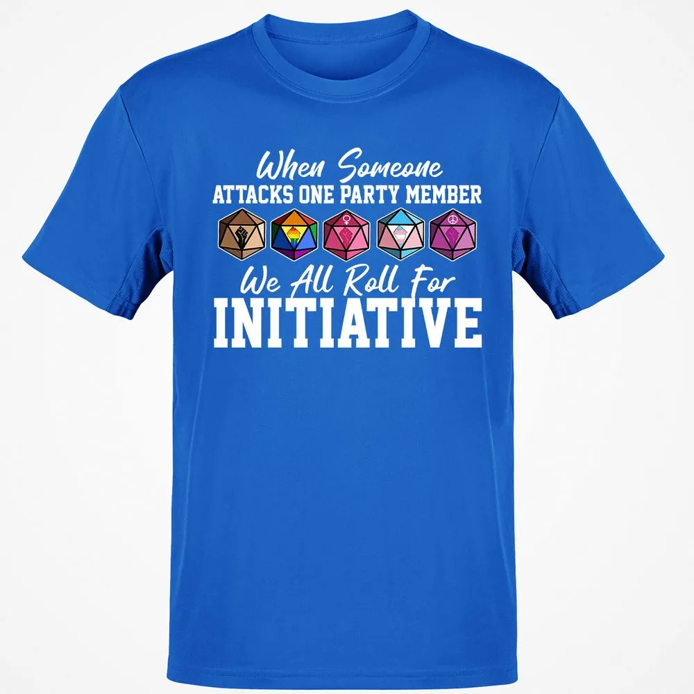 LGBT Roll For Initiative Classic Unisex T-Shirt - Royal - 11