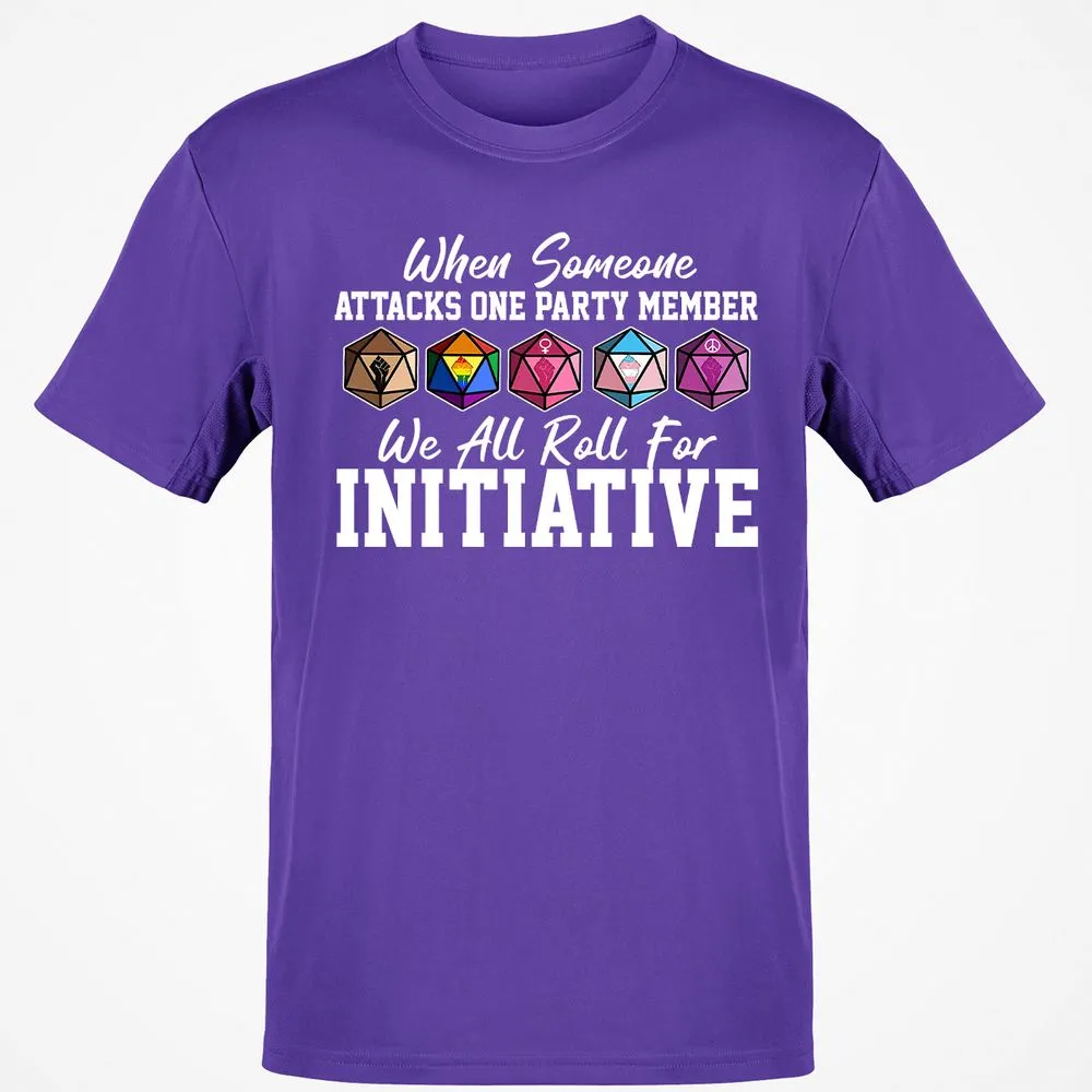 LGBT Roll For Initiative Classic Unisex T-Shirt - Purple - 9