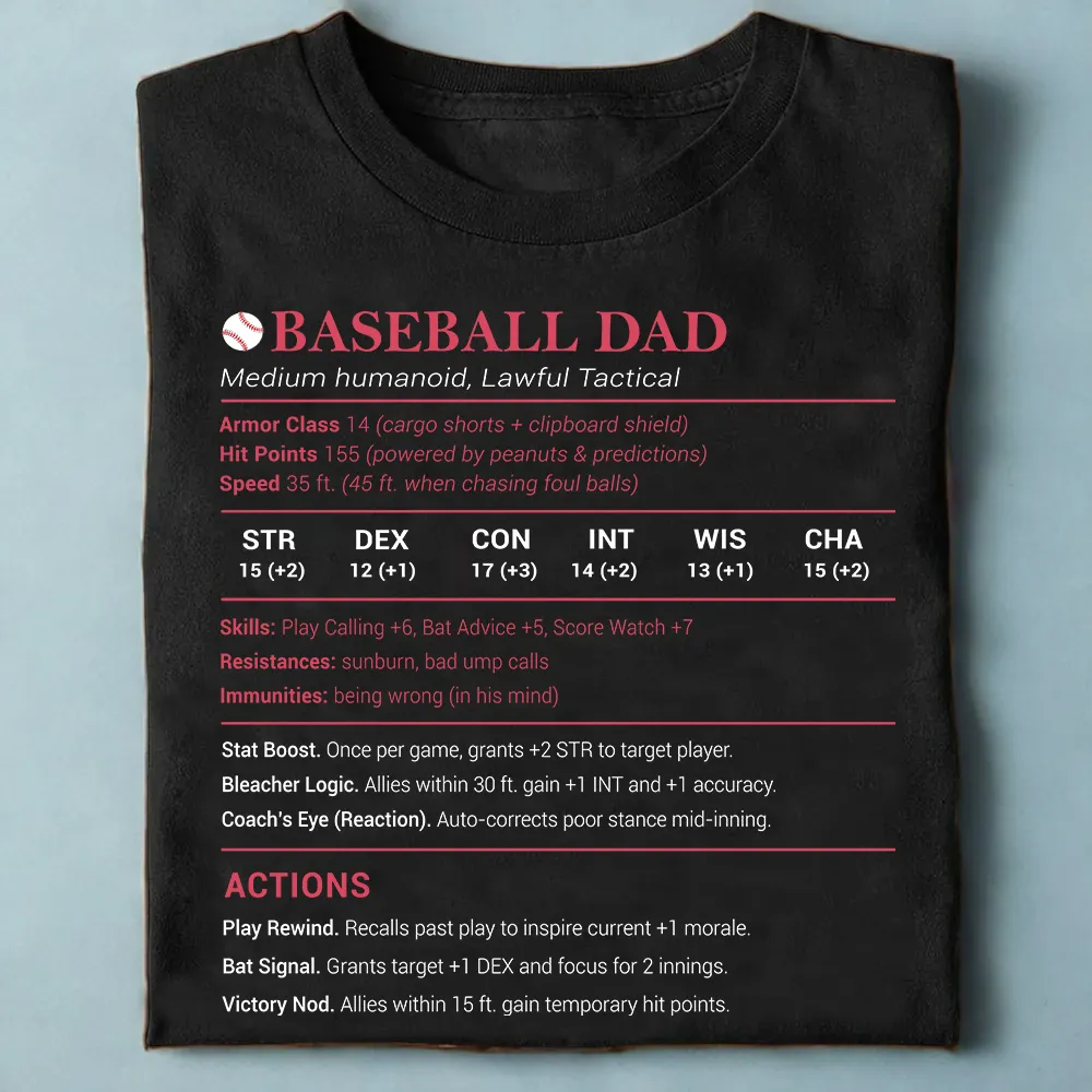 Baseball Dad Classic Unisex T-Shirt - 1