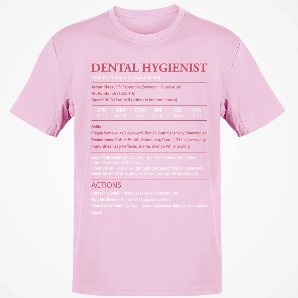 Dental Hygienist Classic Unisex T-Shirt - Light Pink - 5