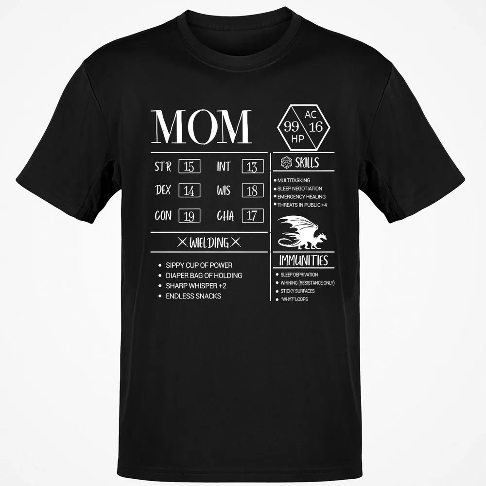 Mom New Classic Unisex T-Shirt - Black - 1