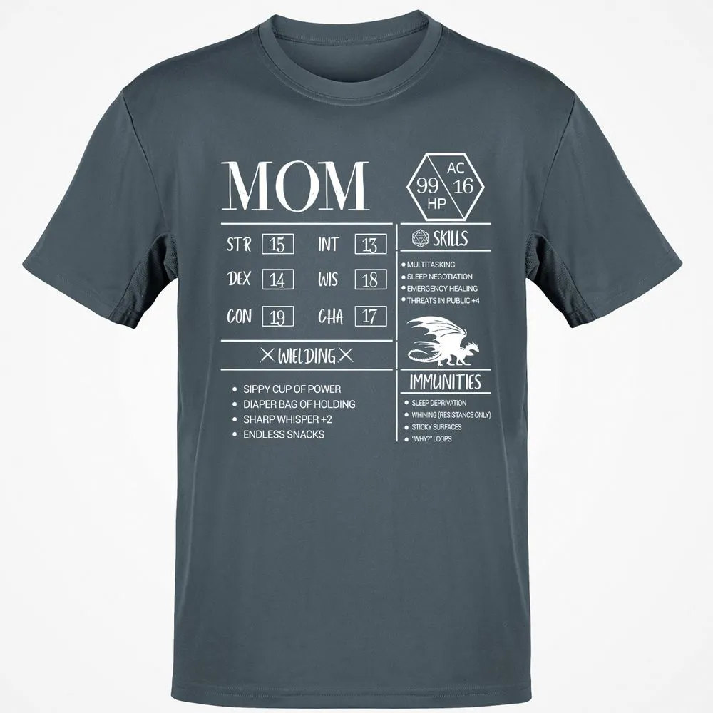 Mom New Classic Unisex T-Shirt - Charcoal - 3