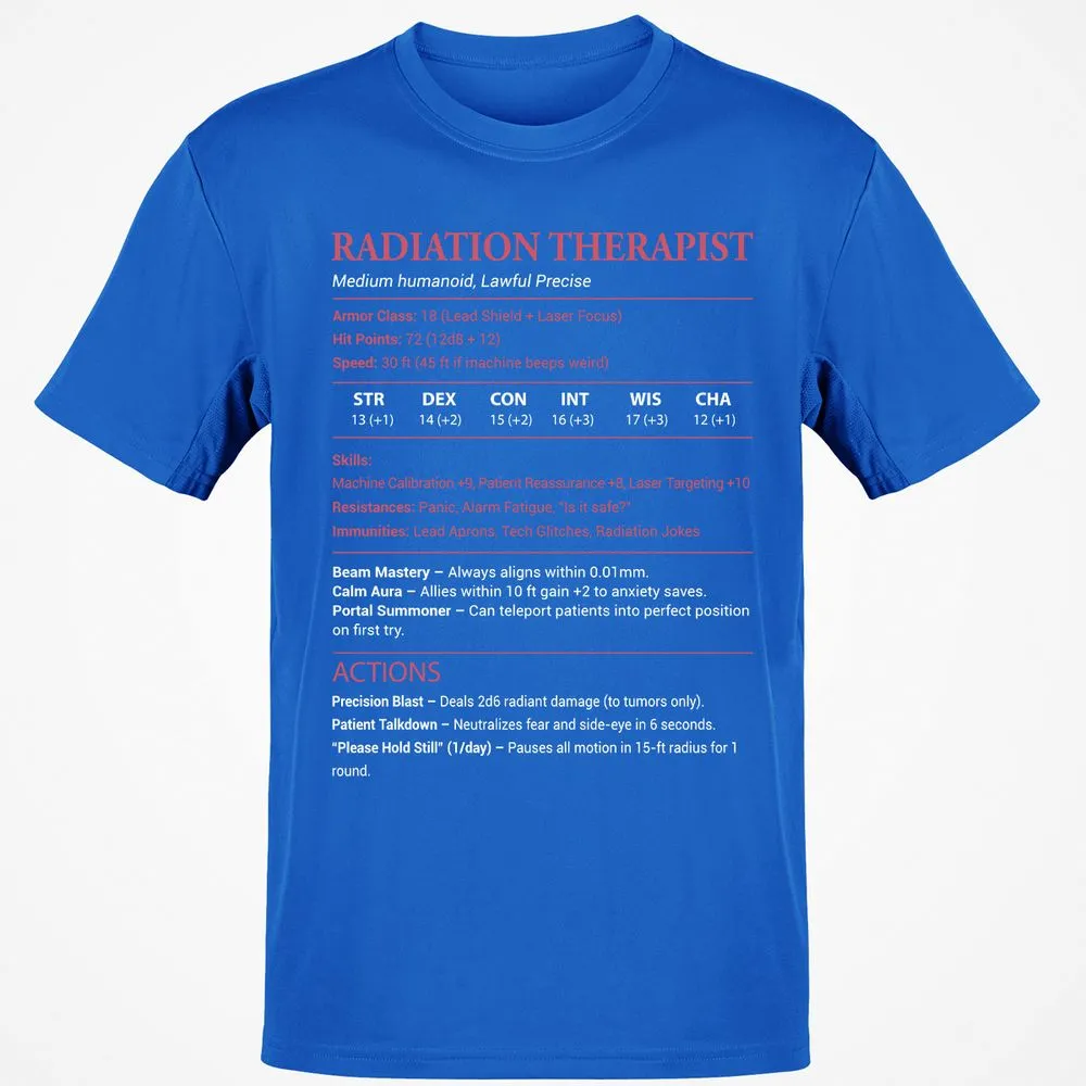 Radiation Therapist Classic Unisex T-Shirt - Royal - 11