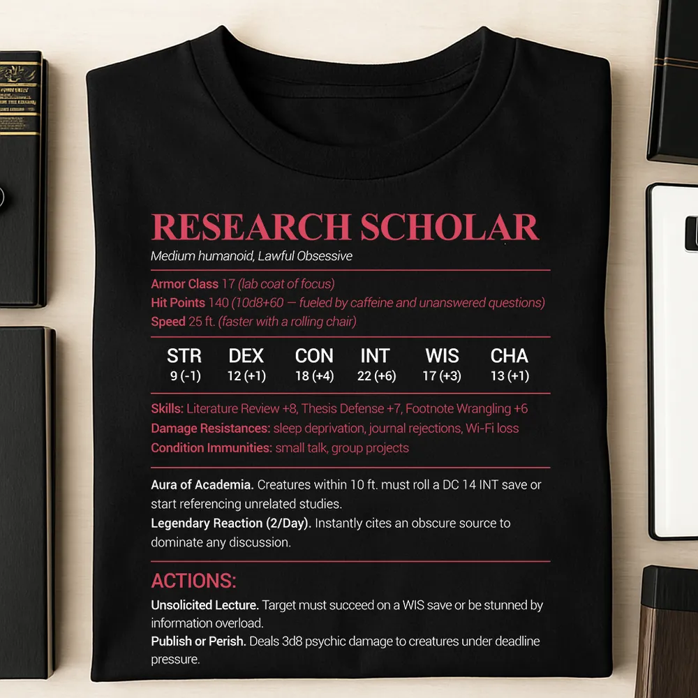Research Scholar Classic Unisex T-Shirt - 1