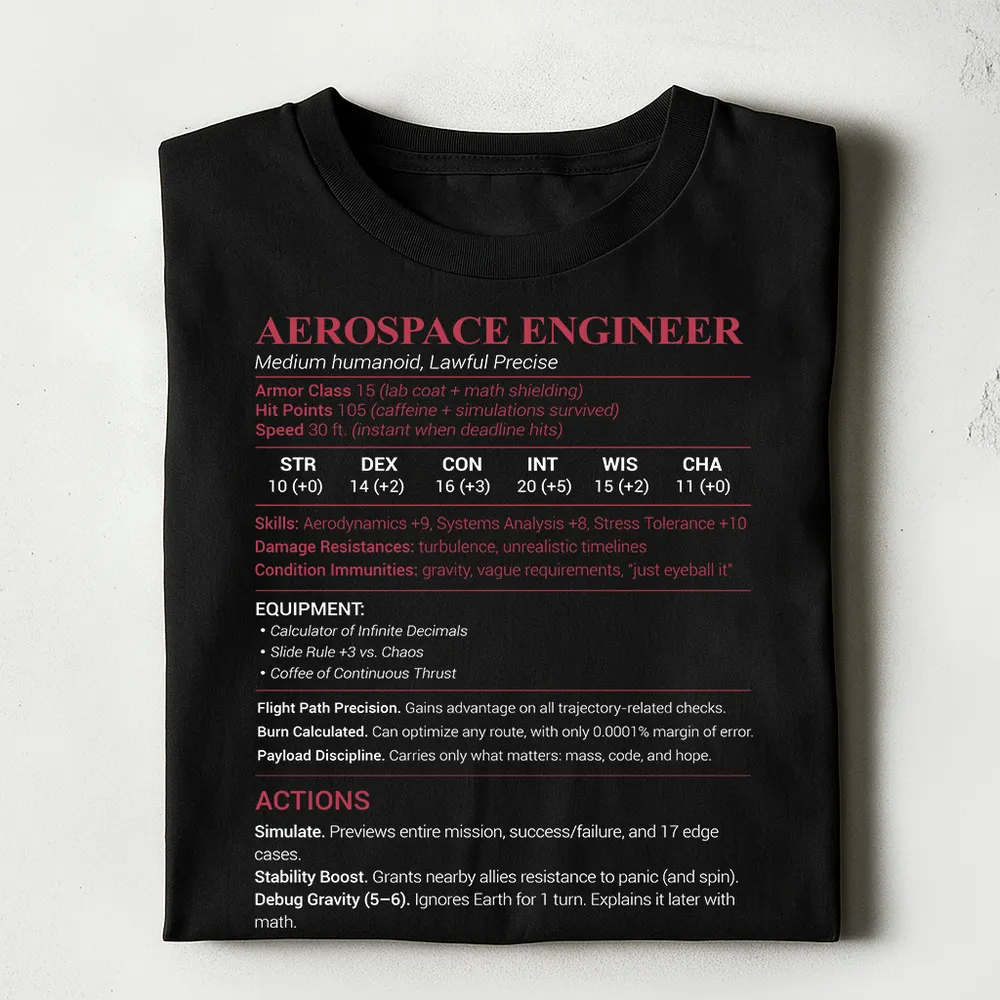 Aerospace Engineer Classic Unisex T-Shirt - 1
