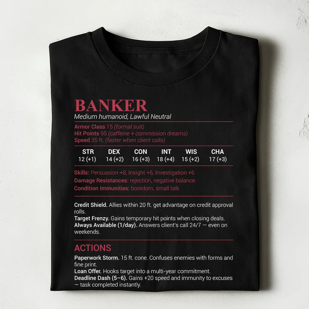 Banker Stats Classic Unisex T-Shirt - 1