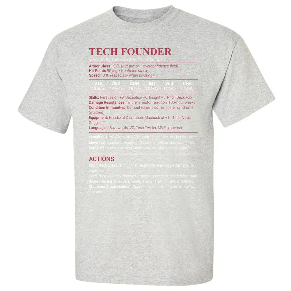 Tech Founder Classic Unisex T-Shirt - Ash - 2