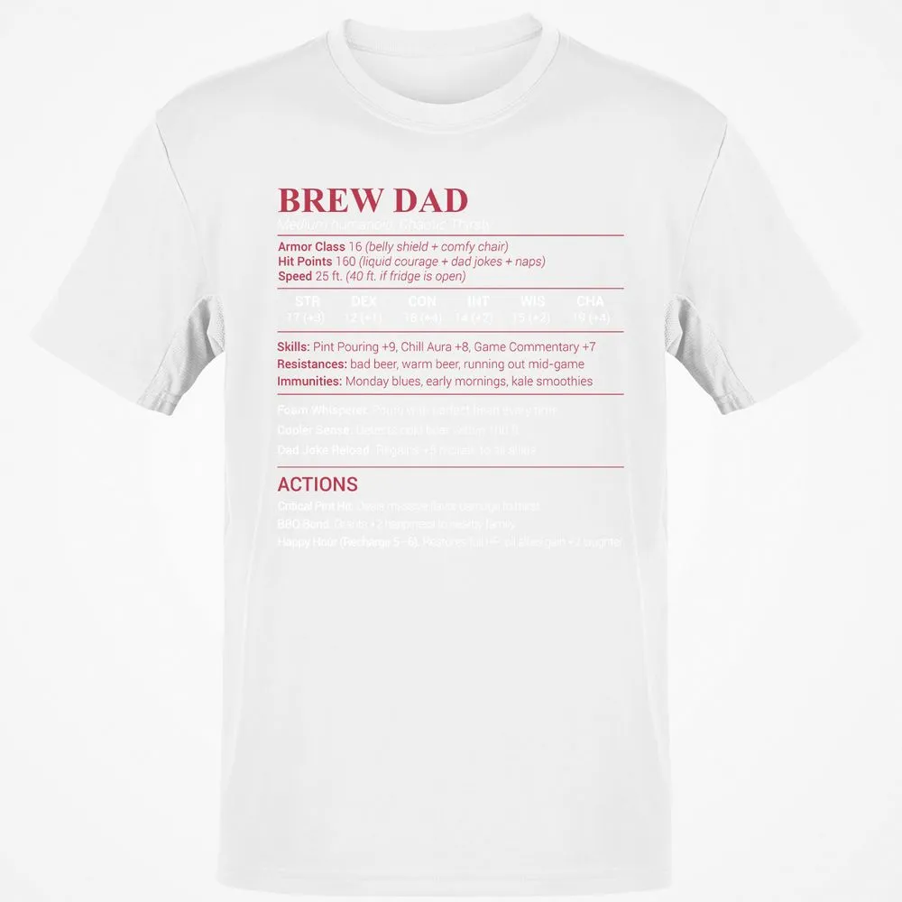 Brew Dad Classic Unisex T-Shirt - White - 12