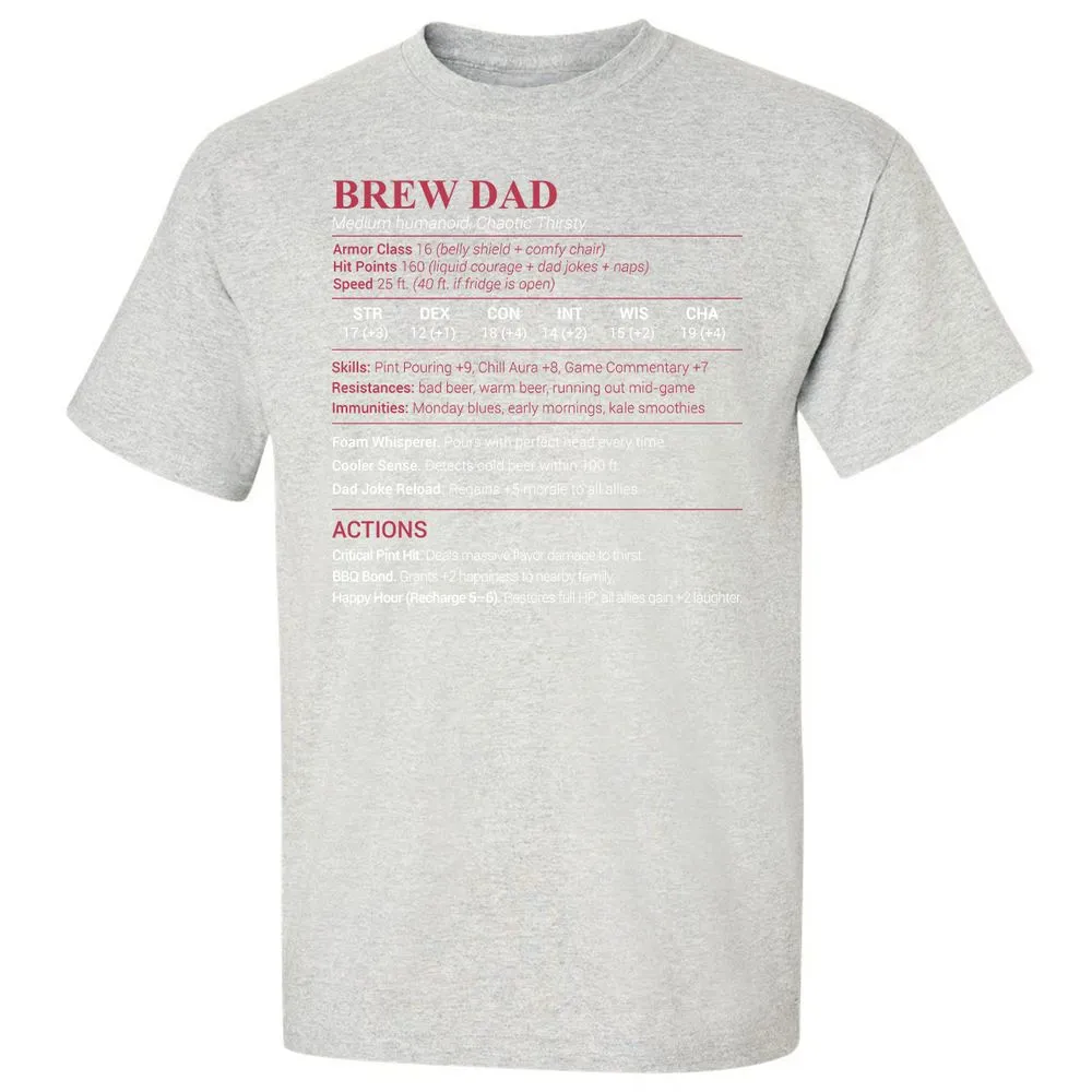 Brew Dad Classic Unisex T-Shirt - Ash - 2