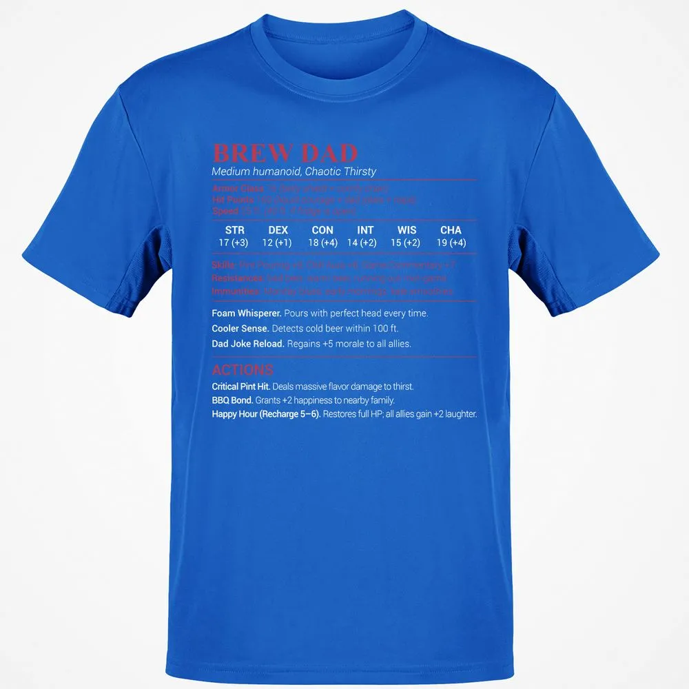 Brew Dad Classic Unisex T-Shirt - Royal - 11