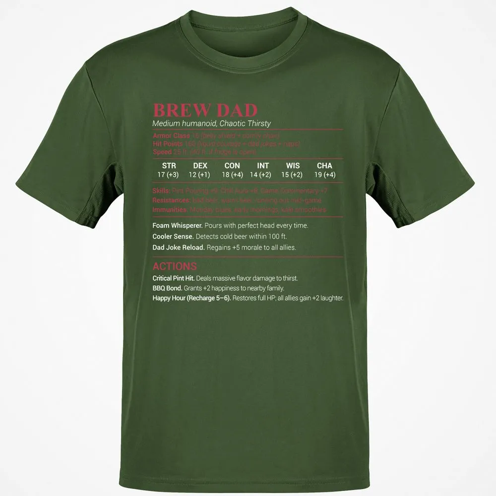 Brew Dad Classic Unisex T-Shirt - Military Green - 6