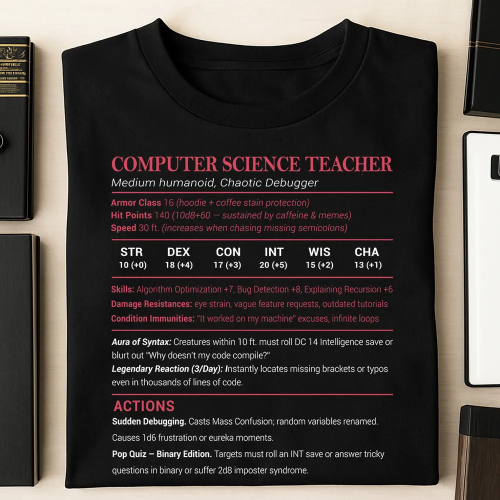 Computer Science Teacher Classic Unisex T-Shirt - 1