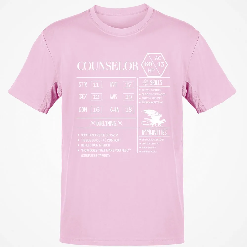 Counselor New Classic Unisex T-Shirt - Light Pink - 5