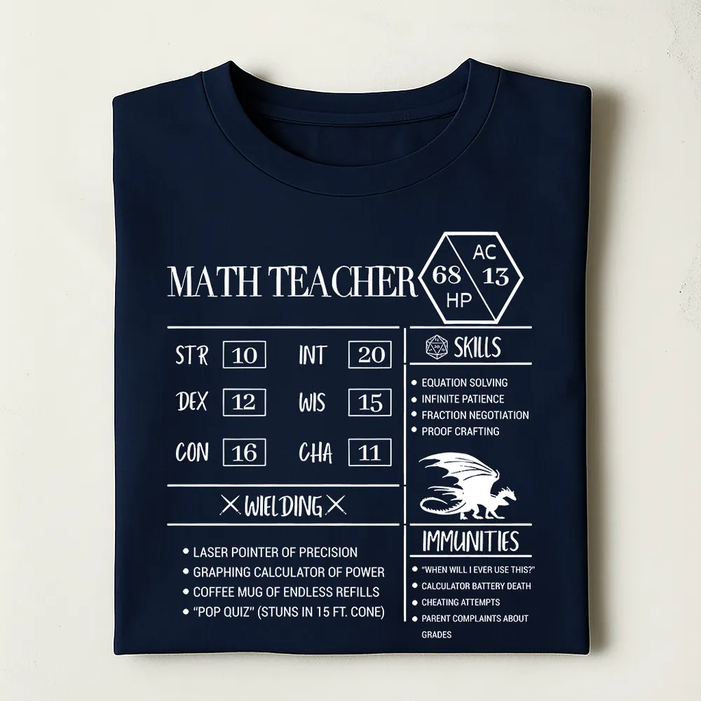 Math Teacher New Classic Unisex T-Shirt - 1