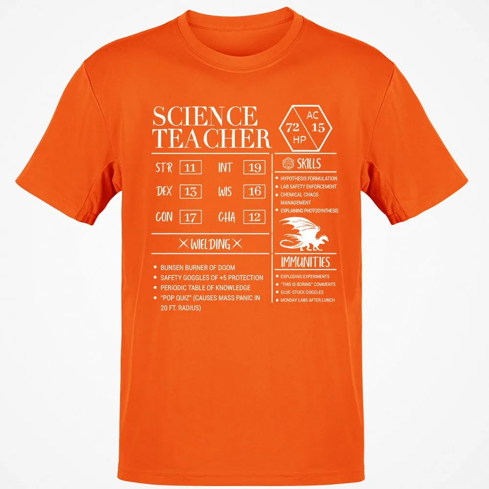 Science Teacher New Classic Unisex T-Shirt - Orange - 8