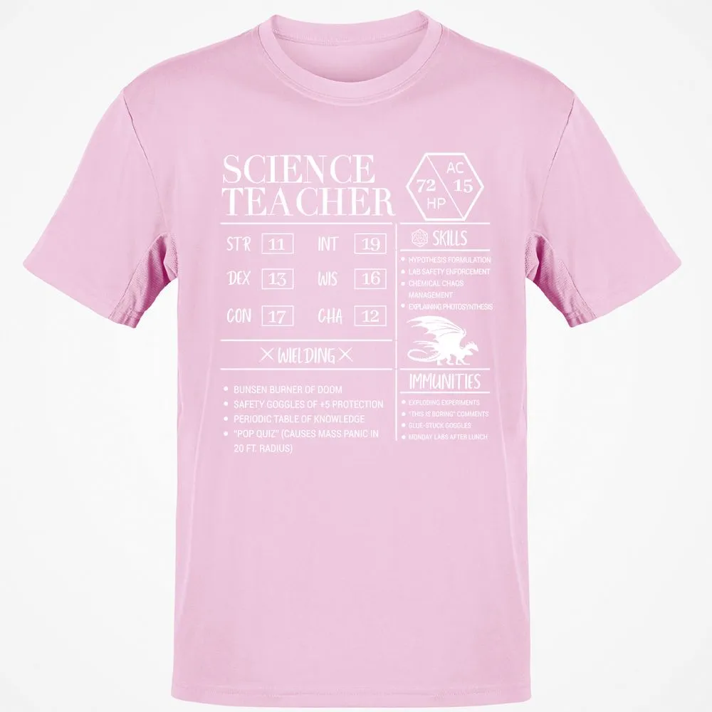 Science Teacher New Classic Unisex T-Shirt - Light Pink - 5
